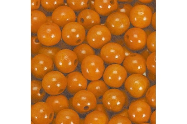 Träpärlor 5mm 1000 st, Orange in de groep SPORT, VRIJE TIJD & HOBBY / Hobby / Kralen / Houten kralen bij TP E-commerce Nordic AB (A05263)