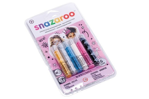 Snazaroo Ansiktfärg Stift, 6st in de groep SPEELGOED, KINDER- & BABYPRODUCTEN / Speelgoed / Gemaskered kostuums bij TP E-commerce Nordic AB (A05302)