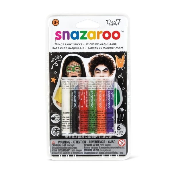 Snazaroo Schminken 6st Halloween kleuren in de groep SPEELGOED, KINDER- & BABYPRODUCTEN / Speelgoed / Gemaskered kostuums bij TP E-commerce Nordic AB (A05304)