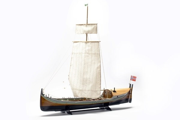 1:20 Nordlandsbaaden - wooden hull in de groep SPORT, VRIJE TIJD & HOBBY / Hobby / Houten modellen / Schepen bij TP E-commerce Nordic AB (A05399)