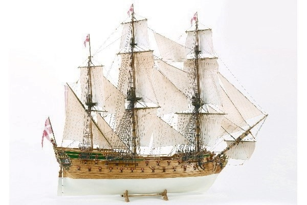 1:75 Norske Løve - Wooden hull in de groep SPORT, VRIJE TIJD & HOBBY / Hobby / Houten modellen / Schepen bij TP E-commerce Nordic AB (A05400)