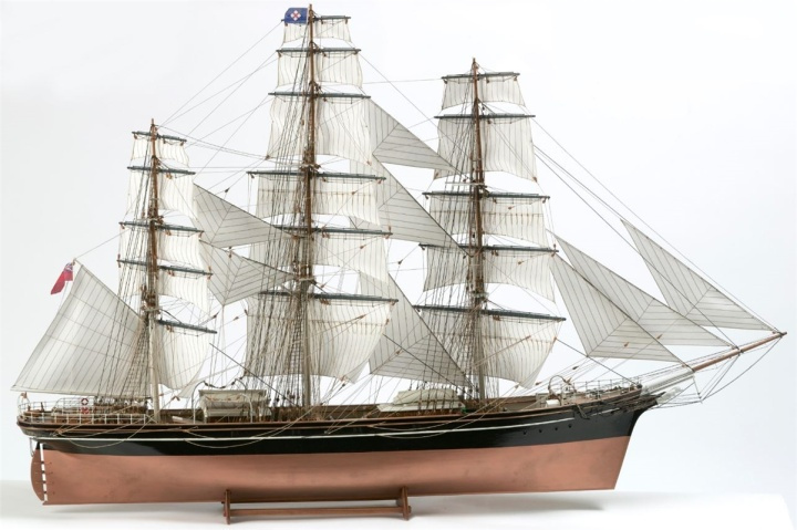 1:75 Cutty Sark -Wooden hull in de groep SPORT, VRIJE TIJD & HOBBY / Hobby / Houten modellen / Schepen bij TP E-commerce Nordic AB (A05412)