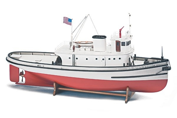 1:50 Hoga Pearl Harbor Tugboat -Wooden hull in de groep SPORT, VRIJE TIJD & HOBBY / Hobby / Houten modellen / Schepen bij TP E-commerce Nordic AB (A05431)