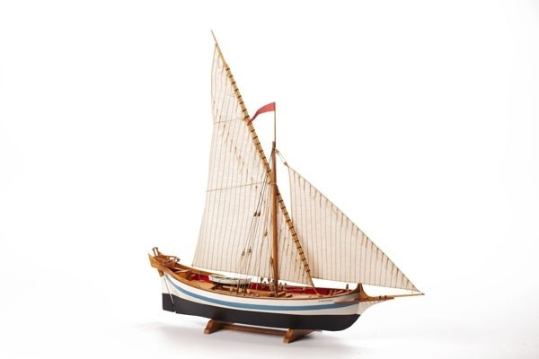 1:80 LE MARTEGAOU - Wooden hull in de groep SPORT, VRIJE TIJD & HOBBY / Hobby / Houten modellen / Schepen bij TP E-commerce Nordic AB (A05438)