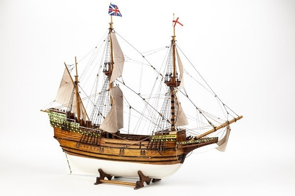 1:60 Mayflower -Wooden hull in de groep SPORT, VRIJE TIJD & HOBBY / Hobby / Houten modellen / Schepen bij TP E-commerce Nordic AB (A05448)