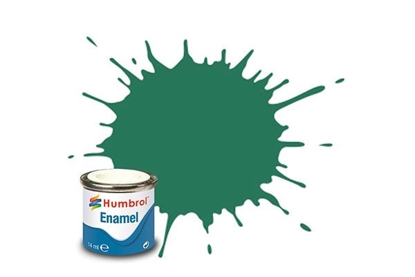 Paint enamel matt 14 ml mid green in de groep SPORT, VRIJE TIJD & HOBBY / Hobby / Hobbykleuren / Humbrol / Oliegebaseerd bij TP E-commerce Nordic AB (A05574)