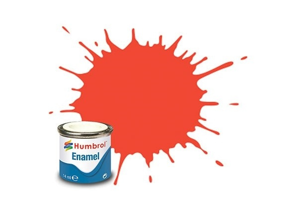 Paint enamel satin 14 ml signal red in de groep SPORT, VRIJE TIJD & HOBBY / Hobby / Hobbykleuren / Humbrol / Oliegebaseerd bij TP E-commerce Nordic AB (A05616)