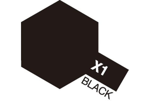 Acrylic Mini X-1 Black in de groep SPORT, VRIJE TIJD & HOBBY / Hobby / Hobbykleuren / Babygyms / Op waterbasis bij TP E-commerce Nordic AB (A05777)