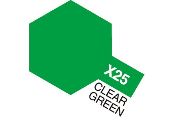 Acrylic Mini X-25 Clear Green in de groep SPORT, VRIJE TIJD & HOBBY / Hobby / Hobbykleuren / Babygyms / Op waterbasis bij TP E-commerce Nordic AB (A05801)