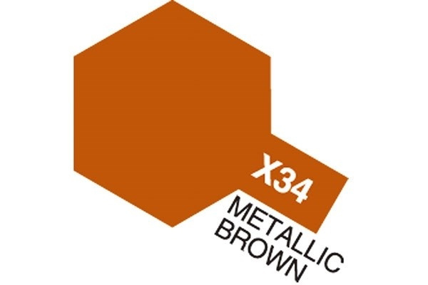 Acrylic Mini X-34 Metal. Brown in de groep SPORT, VRIJE TIJD & HOBBY / Hobby / Hobbykleuren / Babygyms / Op waterbasis bij TP E-commerce Nordic AB (A05808)