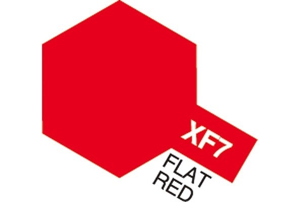 Acrylic Mini XF-7 Flat Red in de groep SPORT, VRIJE TIJD & HOBBY / Hobby / Hobbykleuren / Babygyms / Op waterbasis bij TP E-commerce Nordic AB (A05816)