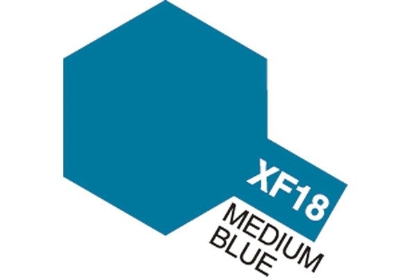 Acrylverf Mini XF-18 Medium Blauw in de groep SPORT, VRIJE TIJD & HOBBY / Hobby / Hobbykleuren / Babygyms / Op waterbasis bij TP E-commerce Nordic AB (A05827)