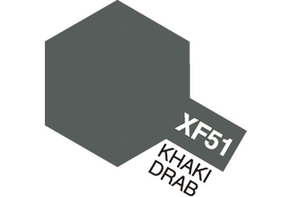 Acrylic Mini XF-51 Khaki Drab in de groep SPORT, VRIJE TIJD & HOBBY / Hobby / Hobbykleuren / Babygyms / Op waterbasis bij TP E-commerce Nordic AB (A05840)