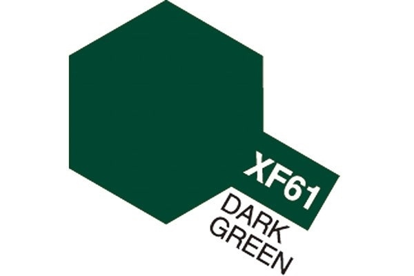 Acrylic Mini XF-61 Dark Green in de groep SPORT, VRIJE TIJD & HOBBY / Hobby / Hobbykleuren / Babygyms / Op waterbasis bij TP E-commerce Nordic AB (A05850)