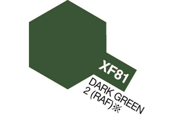 Acrylic Mini XF-81 Dark Green 2 RAF in de groep SPORT, VRIJE TIJD & HOBBY / Hobby / Hobbykleuren / Babygyms / Op waterbasis bij TP E-commerce Nordic AB (A05870)