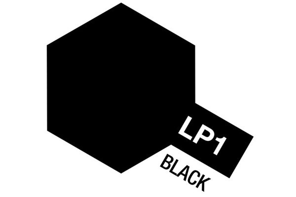 Tamiya Lacquer Paint LP-1 Black in de groep SPORT, VRIJE TIJD & HOBBY / Hobby / Hobbykleuren / Babygyms / Op verf gebaseerd bij TP E-commerce Nordic AB (A05877)