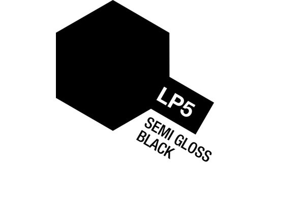 Tamiya Lacquer Paint LP-5 Semi Gloss Black in de groep SPORT, VRIJE TIJD & HOBBY / Hobby / Hobbykleuren / Babygyms / Op verf gebaseerd bij TP E-commerce Nordic AB (A05881)