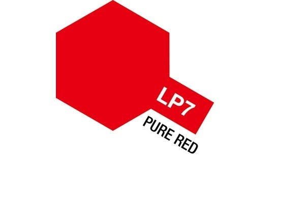 Tamiya Lacquer Paint LP-7 Pure Red in de groep SPORT, VRIJE TIJD & HOBBY / Hobby / Hobbykleuren / Babygyms / Op verf gebaseerd bij TP E-commerce Nordic AB (A05883)