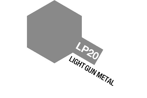 Tamiya Lacquer Paint LP-20 Light Gun Metal in de groep SPORT, VRIJE TIJD & HOBBY / Hobby / Hobbykleuren / Babygyms / Op verf gebaseerd bij TP E-commerce Nordic AB (A05896)