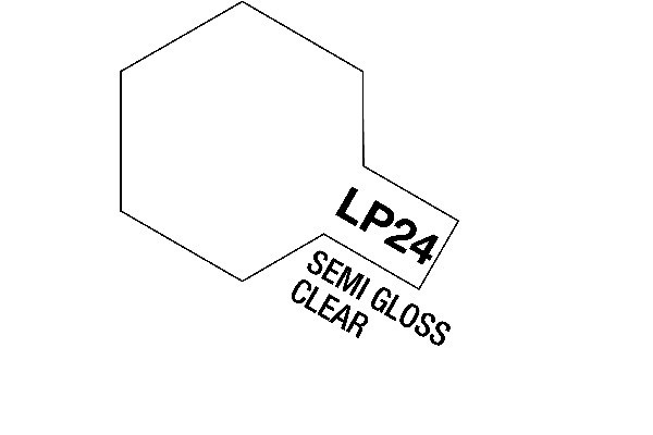 Tamiya Lacquer Paint LP-24 Semi Gloss Clear in de groep SPORT, VRIJE TIJD & HOBBY / Hobby / Hobbykleuren / Babygyms / Op verf gebaseerd bij TP E-commerce Nordic AB (A05900)