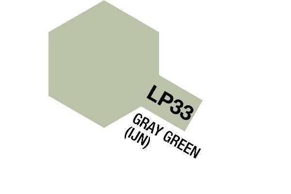 Tamiya Lacquer Paint LP-33 Gray Green (IJN) in de groep SPORT, VRIJE TIJD & HOBBY / Hobby / Hobbykleuren / Babygyms / Op verf gebaseerd bij TP E-commerce Nordic AB (A05909)