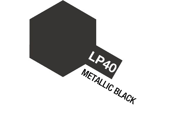 Tamiya Lacquer Paint LP-40 Metallic Black in de groep SPORT, VRIJE TIJD & HOBBY / Hobby / Hobbykleuren / Babygyms / Op verf gebaseerd bij TP E-commerce Nordic AB (A05916)