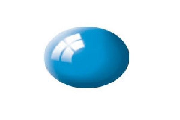 Revell Aqua light blue gloss, 18ml in de groep SPORT, VRIJE TIJD & HOBBY / Hobby / Hobbykleuren / Babylampen / Op waterbasis bij TP E-commerce Nordic AB (A06077)