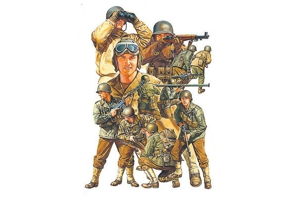 Tamiya 1/48 US ARMY INFANTRY GI in de groep SPORT, VRIJE TIJD & HOBBY / Hobby / Kunststof modellen / Figuren bij TP E-commerce Nordic AB (A06241)