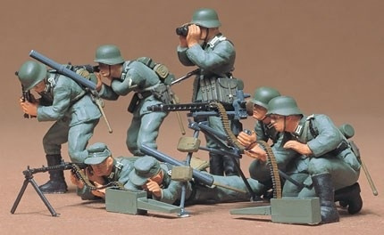 Tamiya 1/35 DUITSE MACHINEGEWEERPOST in de groep SPORT, VRIJE TIJD & HOBBY / Hobby / Kunststof modellen / Figuren bij TP E-commerce Nordic AB (A06254)