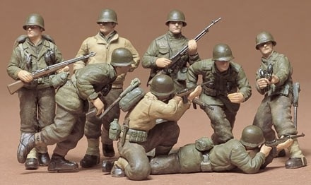 Tamiya 1/35 US INFANTERI in de groep SPORT, VRIJE TIJD & HOBBY / Hobby / Kunststof modellen / Figuren bij TP E-commerce Nordic AB (A06258)