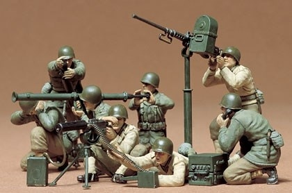 Tamiya 1/35 US KANON/MORTERGRUPPE in de groep SPORT, VRIJE TIJD & HOBBY / Hobby / Kunststof modellen / Figuren bij TP E-commerce Nordic AB (A06267)