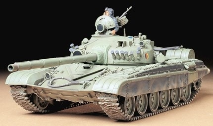 Tamiya 1/35 RUSSIAN ARMY TANK T72M1 in de groep SPORT, VRIJE TIJD & HOBBY / Hobby / Kunststof modellen / Militaire voertuigen (land) bij TP E-commerce Nordic AB (A06282)