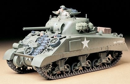 Tamiya 1/35 US M4 SHERMAN EARLY in de groep SPORT, VRIJE TIJD & HOBBY / Hobby / Kunststof modellen / Militaire voertuigen (land) bij TP E-commerce Nordic AB (A06303)