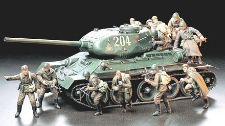 Tamiya 1/35 RUSSIAN ARMY ASSAULT INFANTRY in de groep SPORT, VRIJE TIJD & HOBBY / Hobby / Kunststof modellen / Militaire voertuigen (land) bij TP E-commerce Nordic AB (A06314)