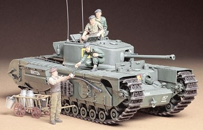 Tamiya 1/35 CHURCHILL TANK MKVII in de groep SPORT, VRIJE TIJD & HOBBY / Hobby / Kunststof modellen / Militaire voertuigen (land) bij TP E-commerce Nordic AB (A06315)