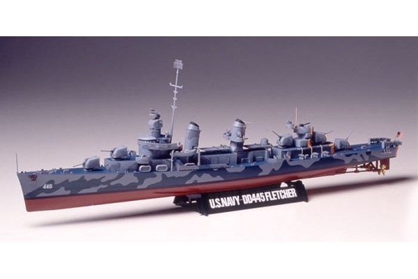 Tamiya 1/350 U S NAVY DD445 FLETCHER CLASS in de groep SPORT, VRIJE TIJD & HOBBY / Hobby / Kunststof modellen / Schepen bij TP E-commerce Nordic AB (A06367)