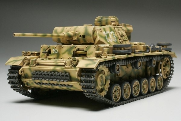 Tamiya 1/48 GERMAN PZKPFW III in de groep SPORT, VRIJE TIJD & HOBBY / Hobby / Kunststof modellen / Militaire voertuigen (land) bij TP E-commerce Nordic AB (A06383)