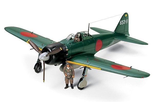 Tamiya 1/32 A6M5 Zero Model 52 (Zeke) in de groep SPORT, VRIJE TIJD & HOBBY / Hobby / Kunststof modellen / Vliegtuigen/helikopters bij TP E-commerce Nordic AB (A06428)