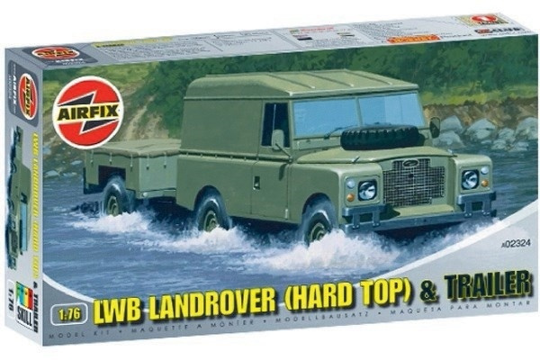 Airfix LWB Landrover(hard top) & Trailer 03/08 in de groep SPORT, VRIJE TIJD & HOBBY / Hobby / Kunststof modellen / Militaire voertuigen (land) bij TP E-commerce Nordic AB (A06443)