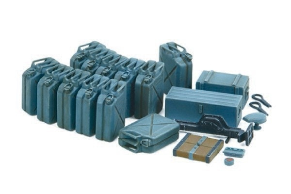 Tamiya 1/35 Jerry can set (Early) in de groep SPORT, VRIJE TIJD & HOBBY / Hobby / Kunststof modellen / Badkuip bij TP E-commerce Nordic AB (A06450)