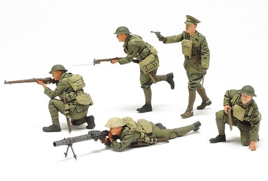 Tamiya 1/35 WWI British Infantry Set in de groep SPORT, VRIJE TIJD & HOBBY / Hobby / Kunststof modellen / Figuren bij TP E-commerce Nordic AB (A06535)