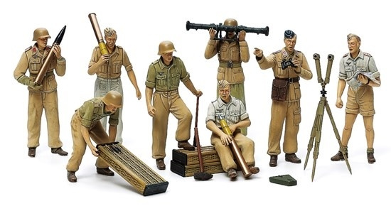 Tamiya 1/35 Africa Luftwaffe Art Crew in de groep SPORT, VRIJE TIJD & HOBBY / Hobby / Kunststof modellen / Militaire voertuigen (land) bij TP E-commerce Nordic AB (A06576)