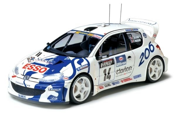 Tamiya 1/24 Peugeot 206 WRC in de groep SPORT, VRIJE TIJD & HOBBY / Hobby / Kunststof modellen / Auto\'s bij TP E-commerce Nordic AB (A06590)