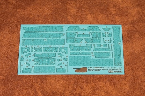 Tamiya 1/48 Elefant Zimmerit Sheet in de groep SPORT, VRIJE TIJD & HOBBY / Hobby / Kunststof modellen / Militaire voertuigen (land) bij TP E-commerce Nordic AB (A06625)