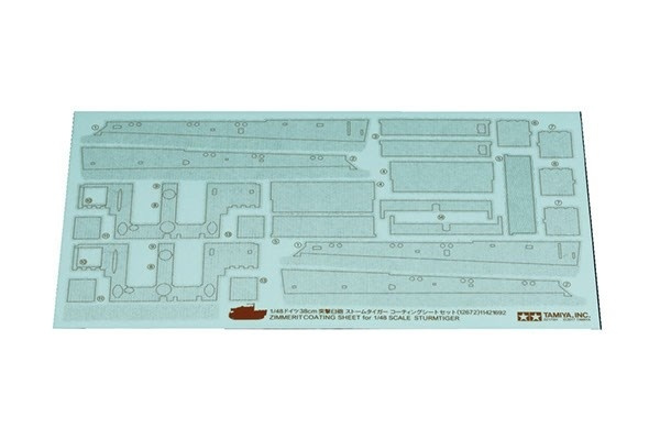 Tamiya 1/48 Zimmerit Coating Sheet for Sturmtiger in de groep SPORT, VRIJE TIJD & HOBBY / Hobby / Kunststof modellen / Militaire voertuigen (land) bij TP E-commerce Nordic AB (A06631)