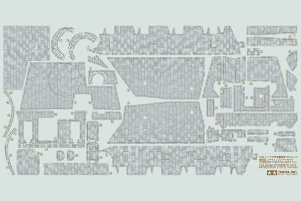 Tamiya 1/35 Brummbaer LP Zim Sheet in de groep SPORT, VRIJE TIJD & HOBBY / Hobby / Kunststof modellen / Militaire voertuigen (land) bij TP E-commerce Nordic AB (A06655)