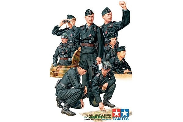 Tamiya 1/35 German Tank Crew Set in de groep SPORT, VRIJE TIJD & HOBBY / Hobby / Kunststof modellen / Militaire voertuigen (land) bij TP E-commerce Nordic AB (A06658)