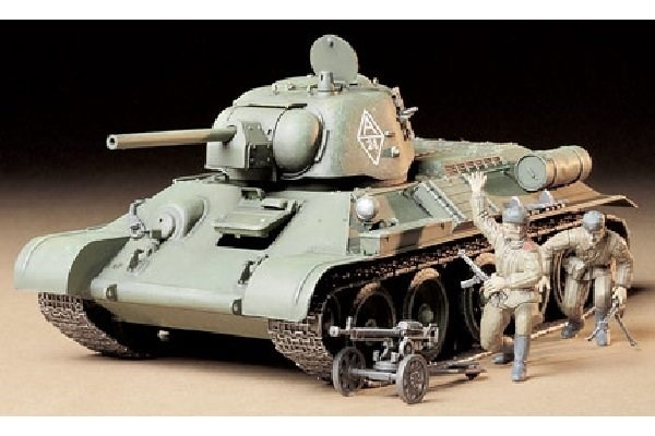 Tamiya 1/35 T34/76, \'ChTZ\' Ver. in de groep SPORT, VRIJE TIJD & HOBBY / Hobby / Kunststof modellen / Militaire voertuigen (land) bij TP E-commerce Nordic AB (A06661)