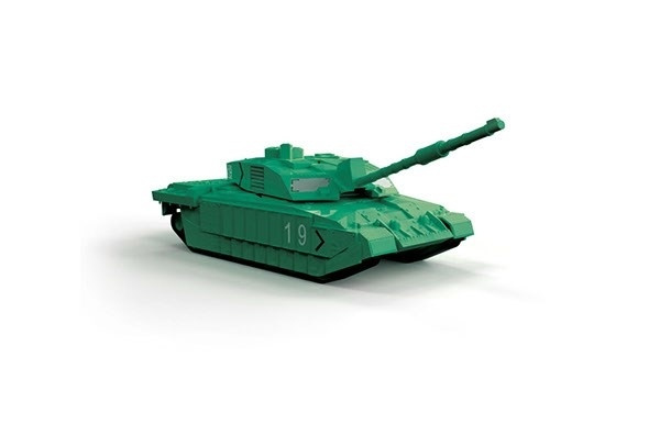 Airfix Quick Build Challenger Tank - Green in de groep SPORT, VRIJE TIJD & HOBBY / Hobby / Kunststof modellen / Startpakketten/Cadeausets bij TP E-commerce Nordic AB (A06767)