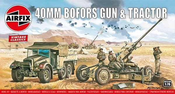 Airfix Bofors Gun & Tractor in de groep SPORT, VRIJE TIJD & HOBBY / Hobby / Kunststof modellen / Militaire voertuigen (land) bij TP E-commerce Nordic AB (A06809)